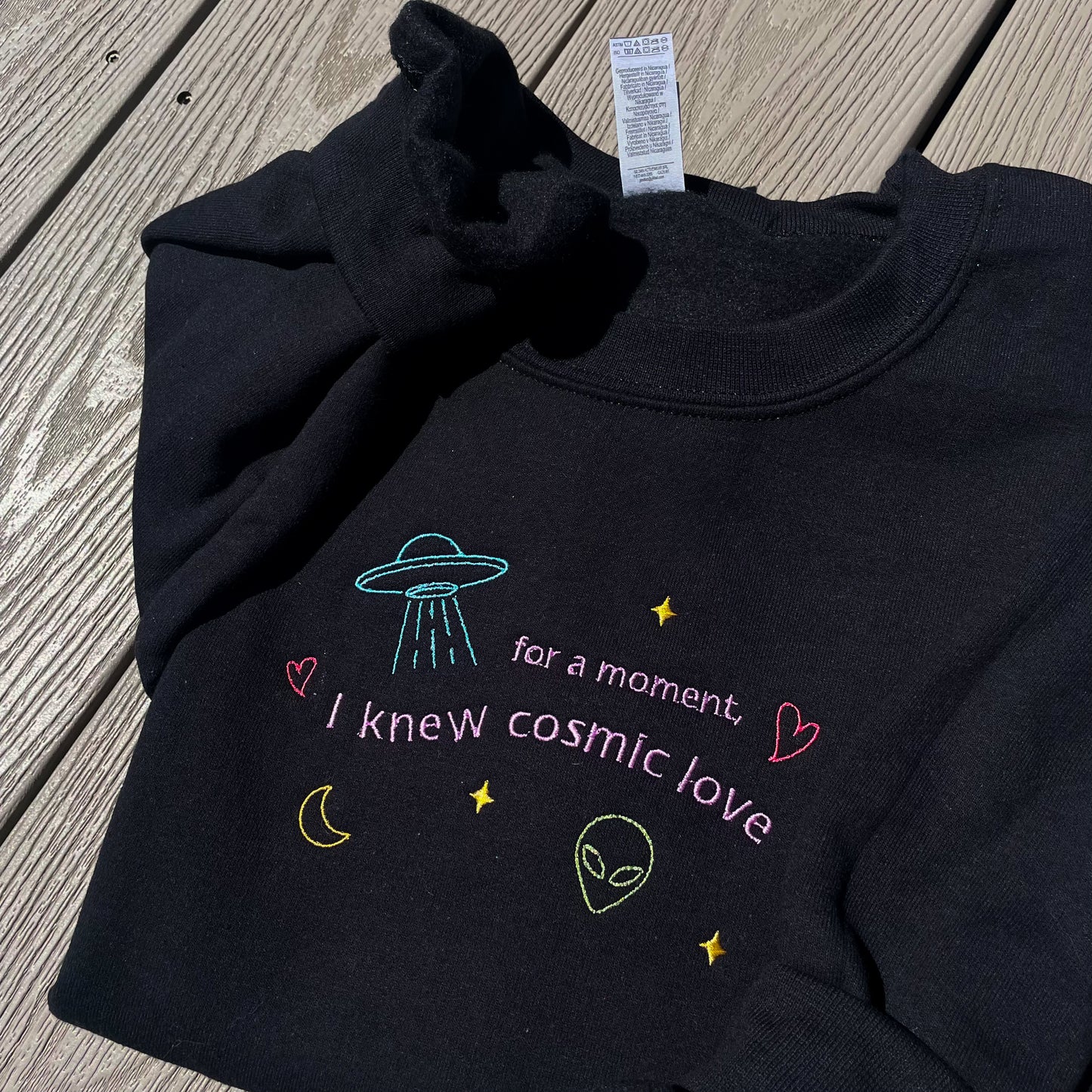 down bad inspired crewneck - embroidered sweatshirt