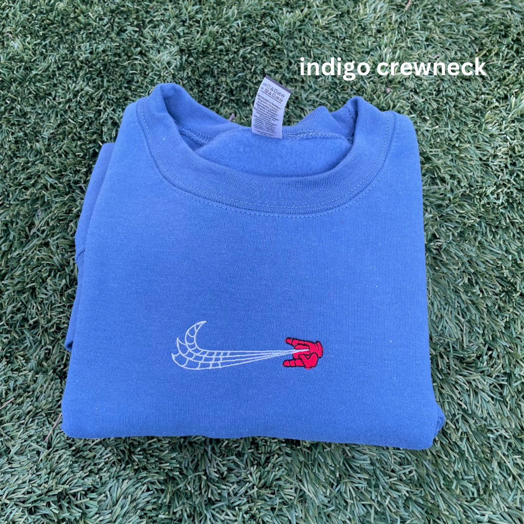 Spidey Swoosh embroidered crewneck sweatshirt