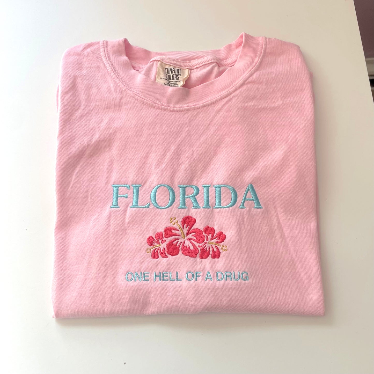 Florida!!! embroidered t-shirt