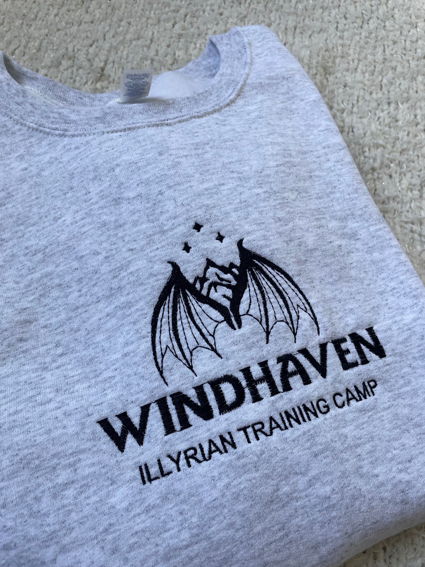 Windhaven Training Camp Embroidered Crewneck Sweatshirt - ACOTAR