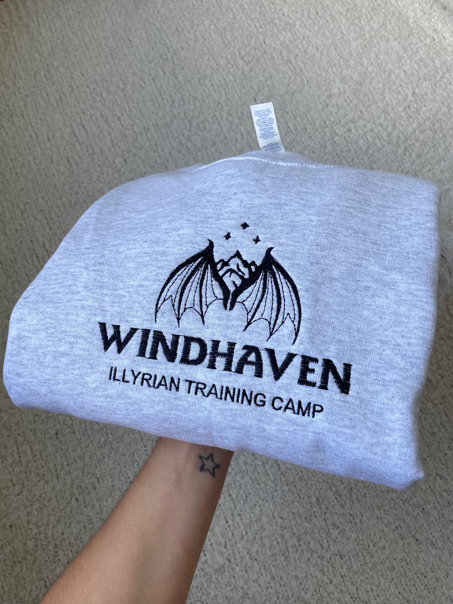 Windhaven Training Camp Embroidered Crewneck Sweatshirt - ACOTAR