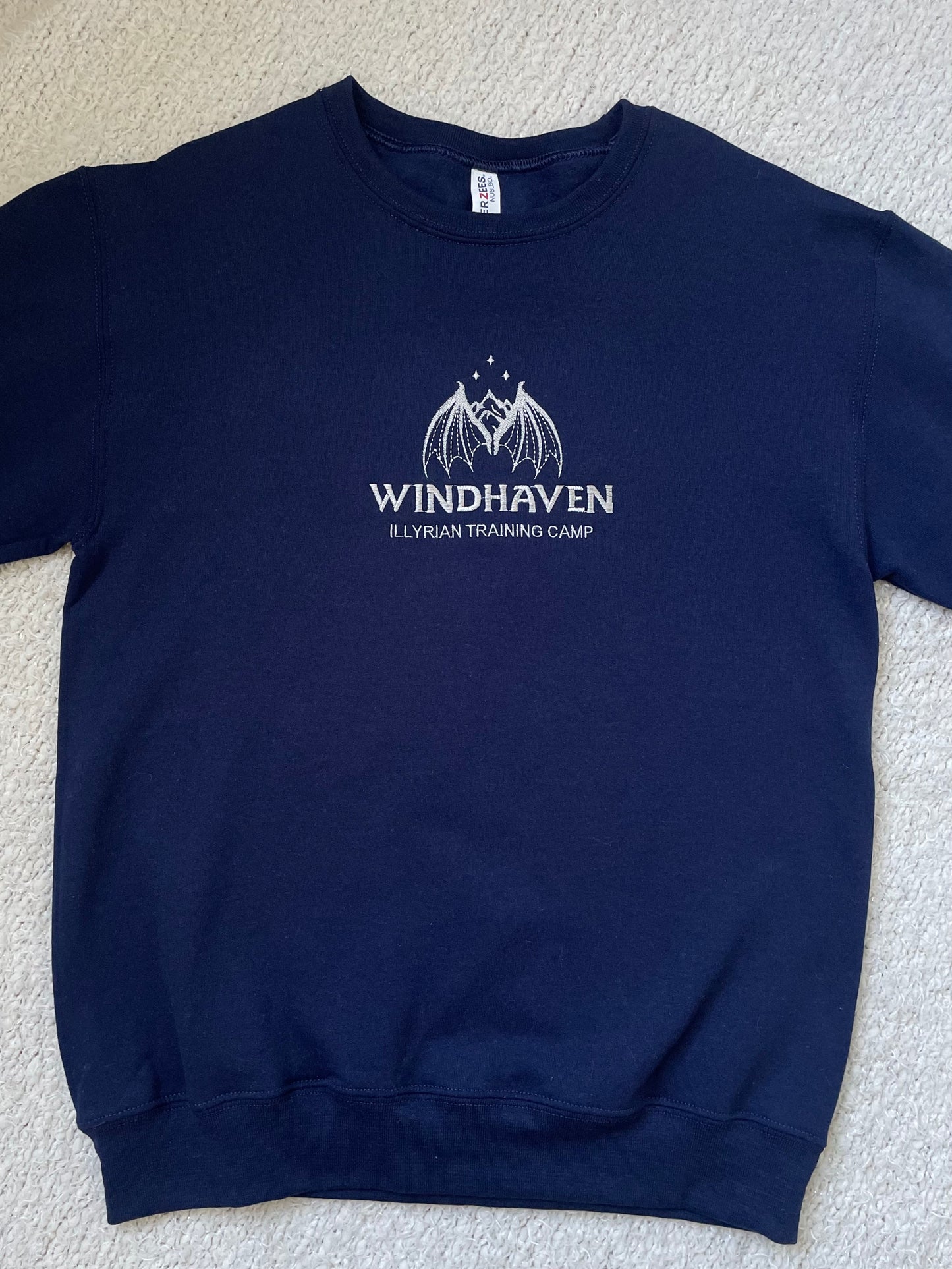 Windhaven Training Camp Embroidered Crewneck Sweatshirt - ACOTAR