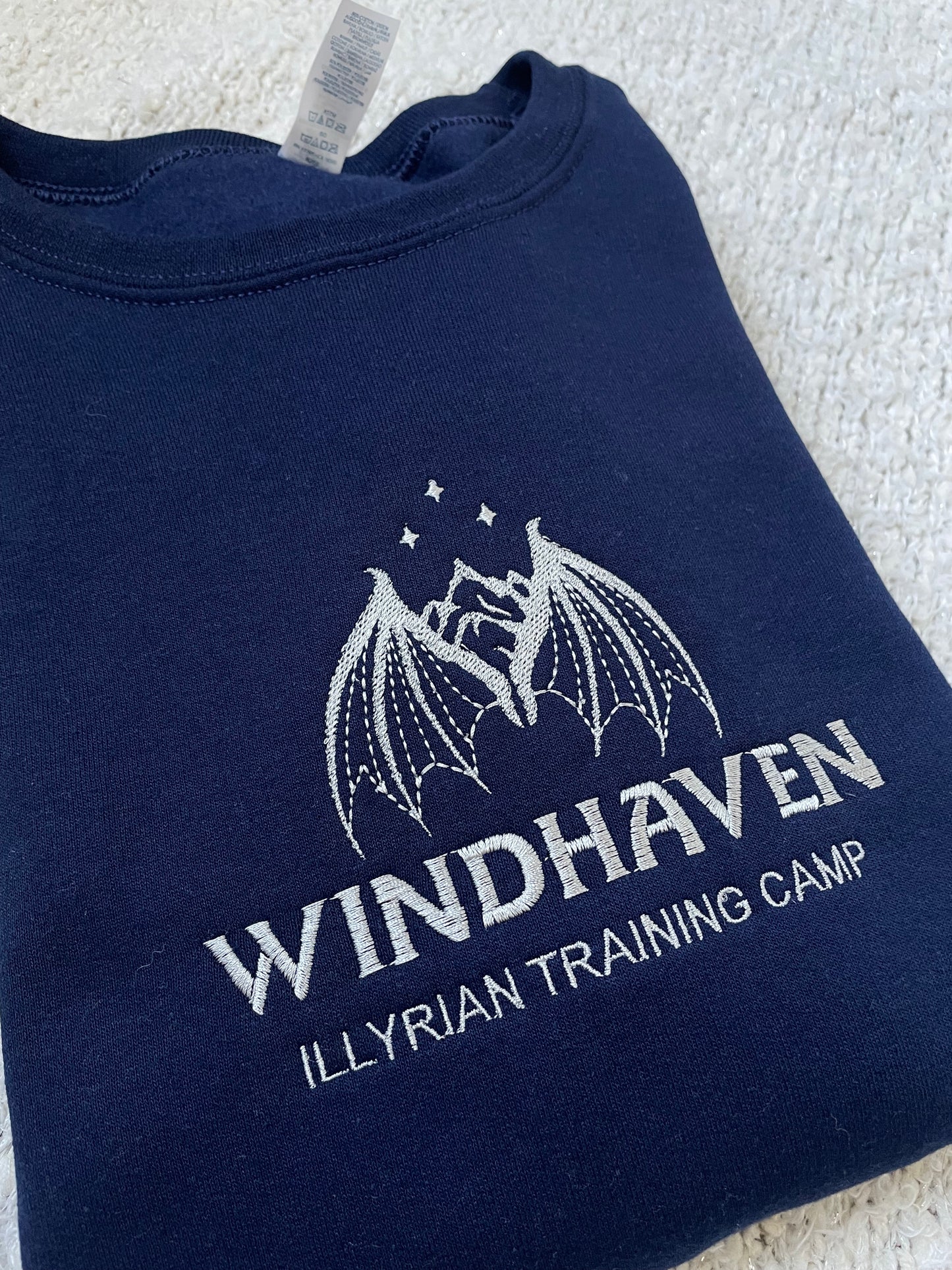 Windhaven Training Camp Embroidered Crewneck Sweatshirt - ACOTAR